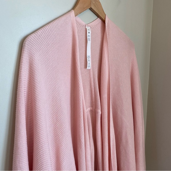 Lululemon Cashlu Knit Textured Wrap Pink Mist Size XS S - Picture 3 of 14